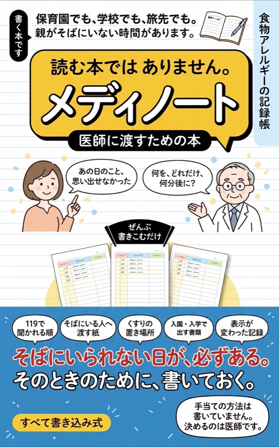 メディノート 記録帳の表紙
